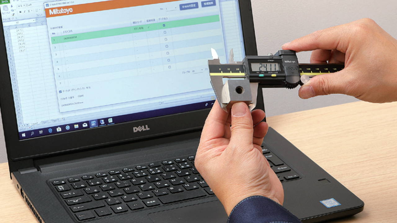 Digital Calipers with SPC Output Tagged "" GreatGages